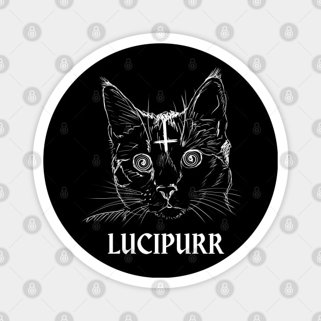 Lucipurr Magnet by LylaLace Studio